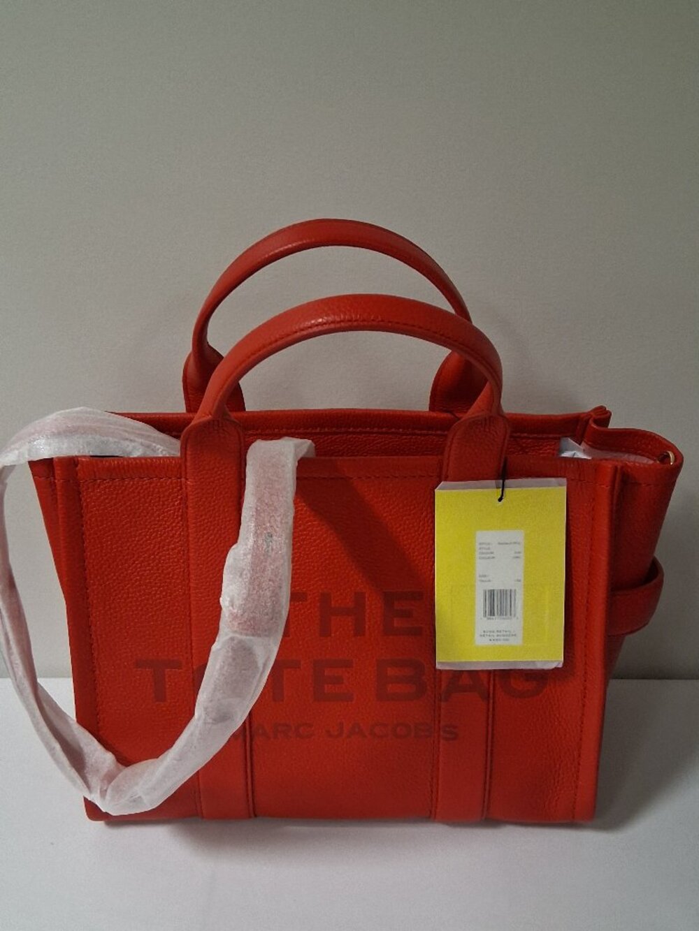 Marc Jacobs The Medium Tote Bag Red Leather New With Tags